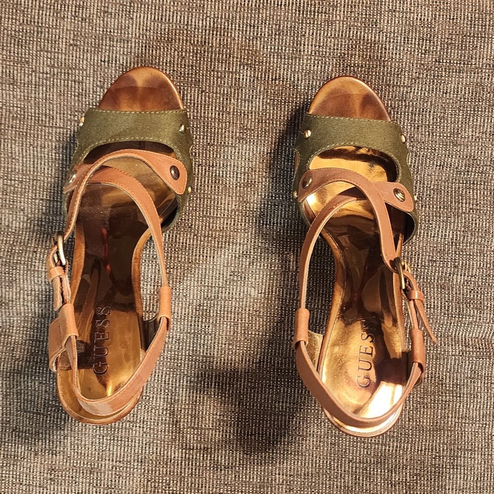 Guess High Heel Platform Sandals - Size 7 1/2 - Picture 2 of 4
